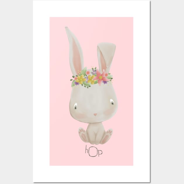 Bunny Hop Wall Art by Lmay